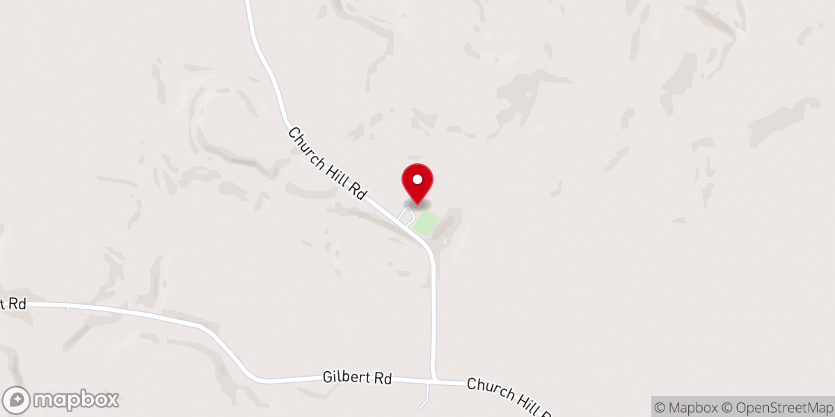 Map showing location of Washington Township Baptist Church