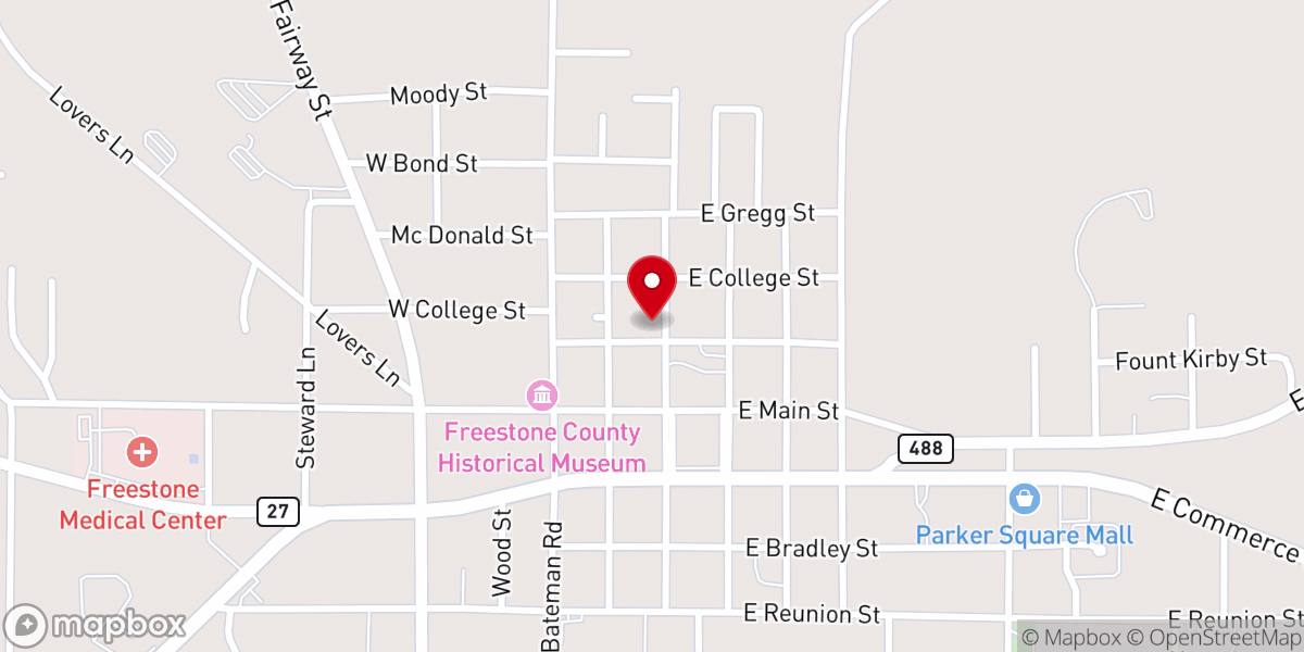 Map showing location of First United Methodist Church