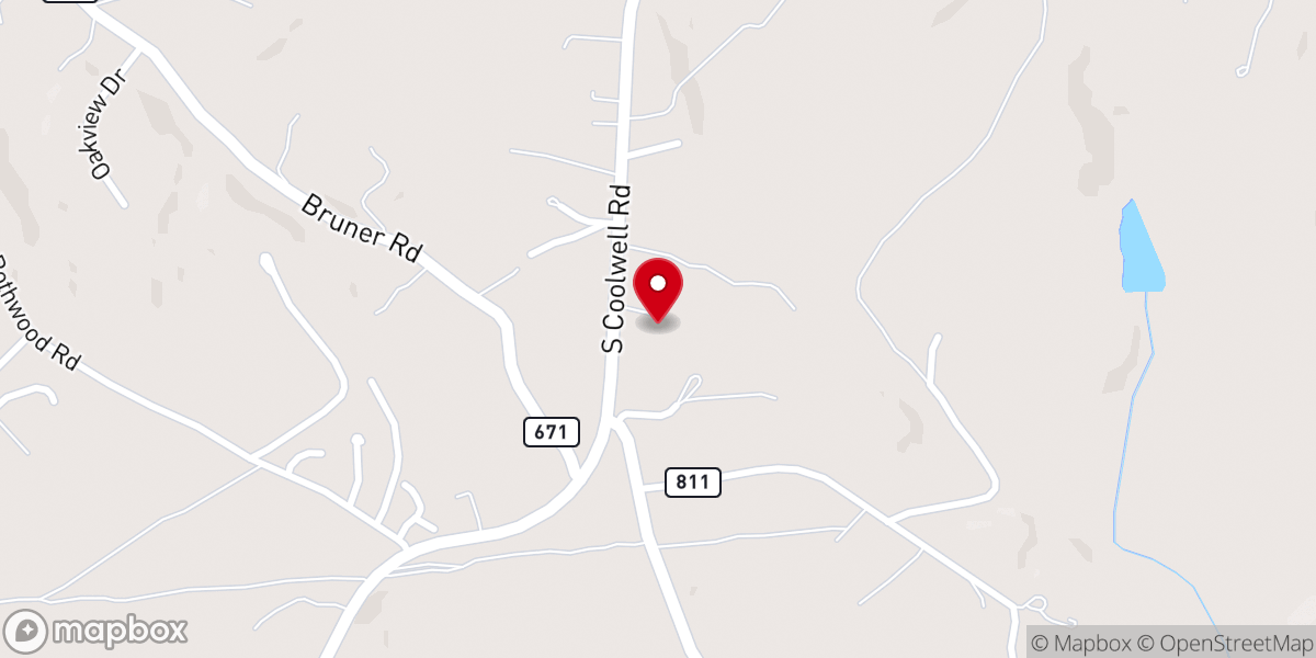 Map showing location of Bolling Hill Baptist Church