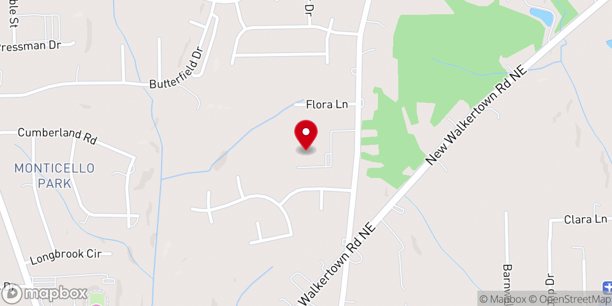 Map showing location of Goler Memorial AME Zion Church