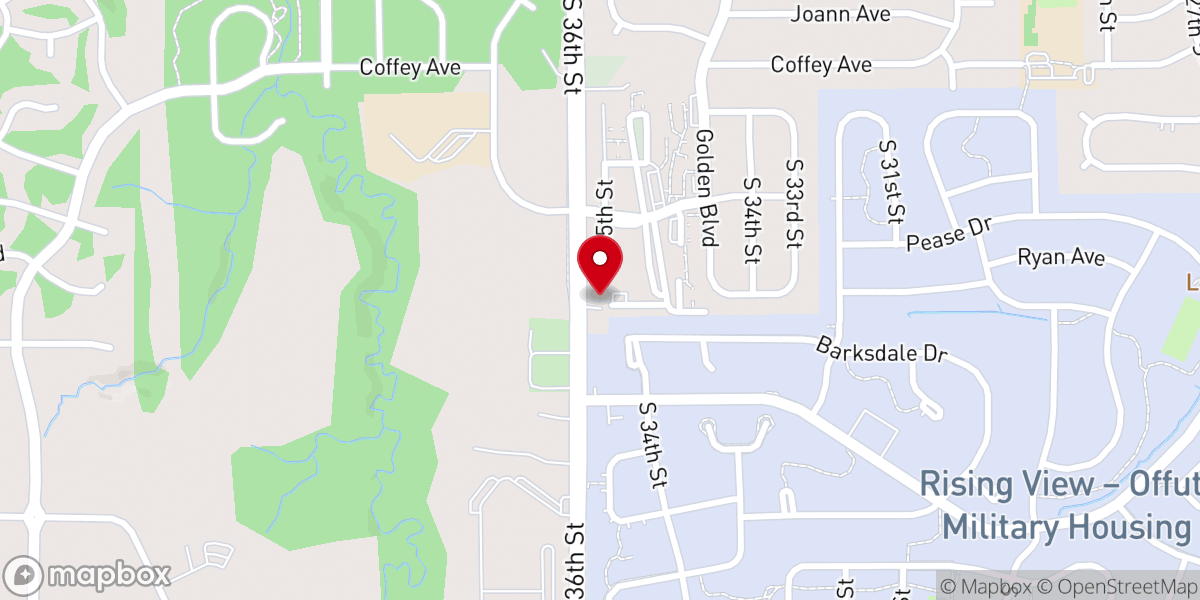 Map showing location of Anderson Grove Church