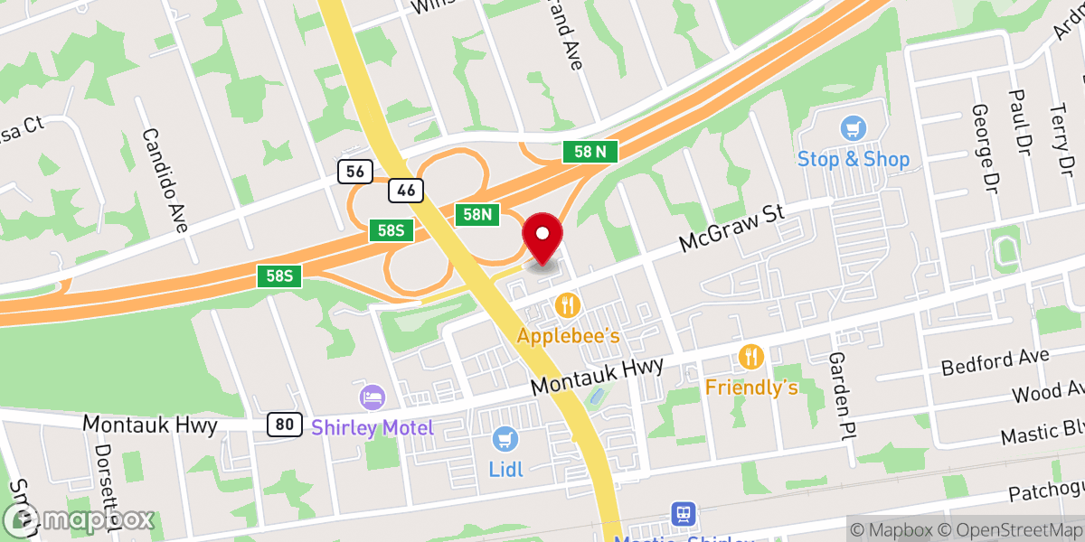 Map showing location of Focus Church
