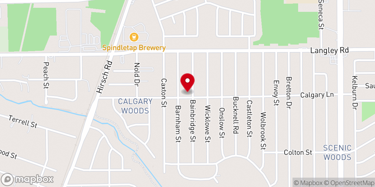 Map showing location of Greater New Hope Church