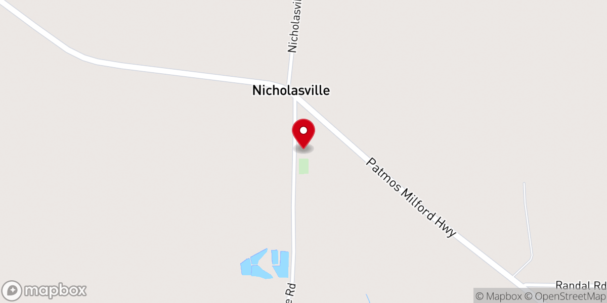 Map showing location of Kiokee Missionary Baptist Church