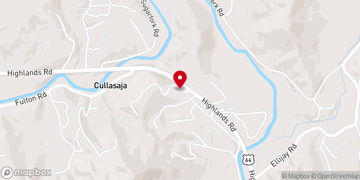 Map showing location of Calvary Chapel Fellowship Franklin