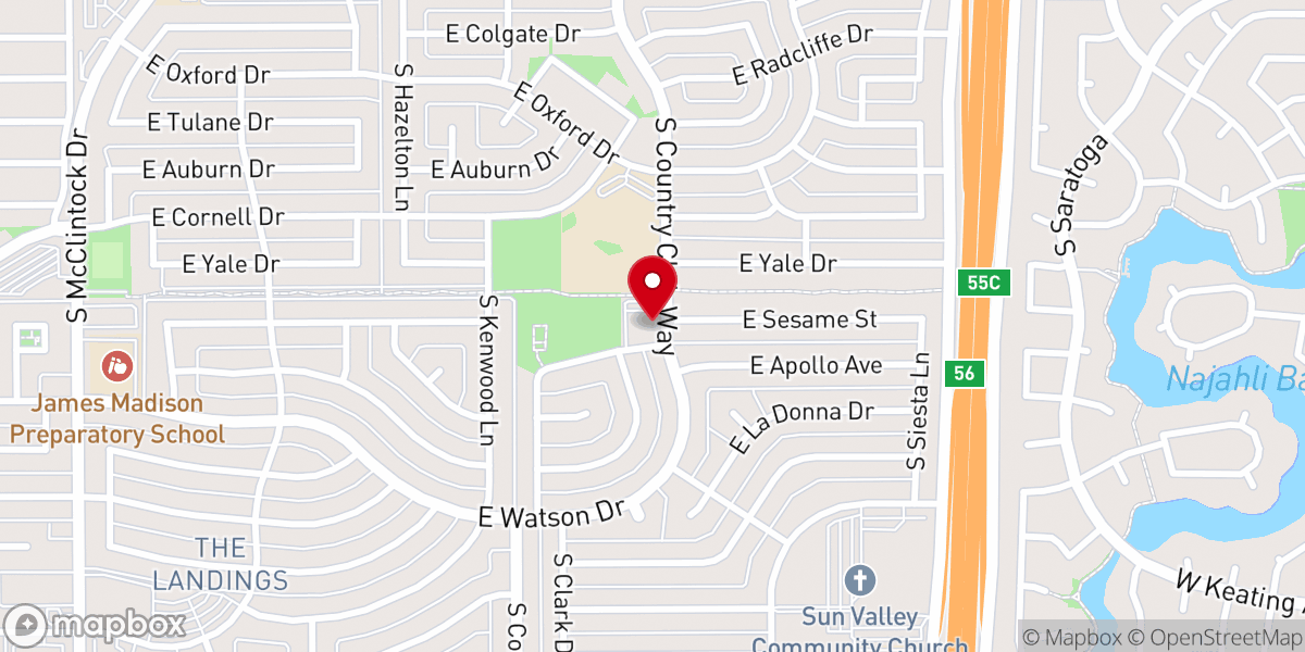 Map showing location of Grace Chapel