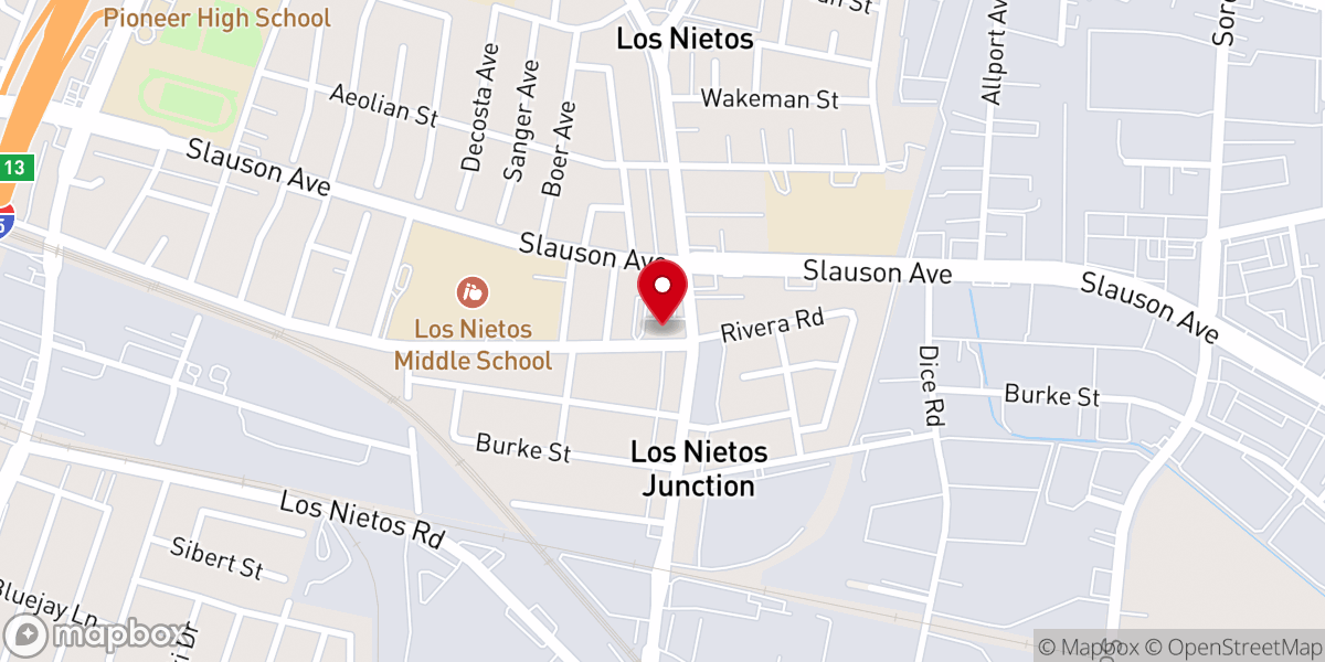 Map showing location of Our Lady of Perpetual Help Church