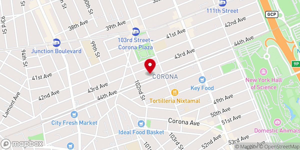 Map showing location of Iglesia Casa de Dios Fuente de Amor