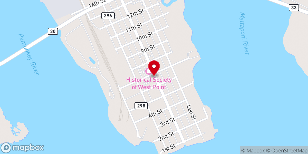 Map showing location of Ephesus Baptist Church