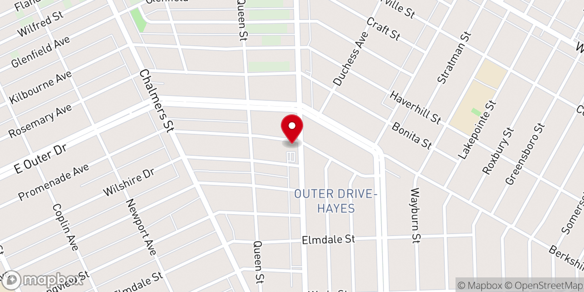 Map showing location of New Christ Temple COGIC