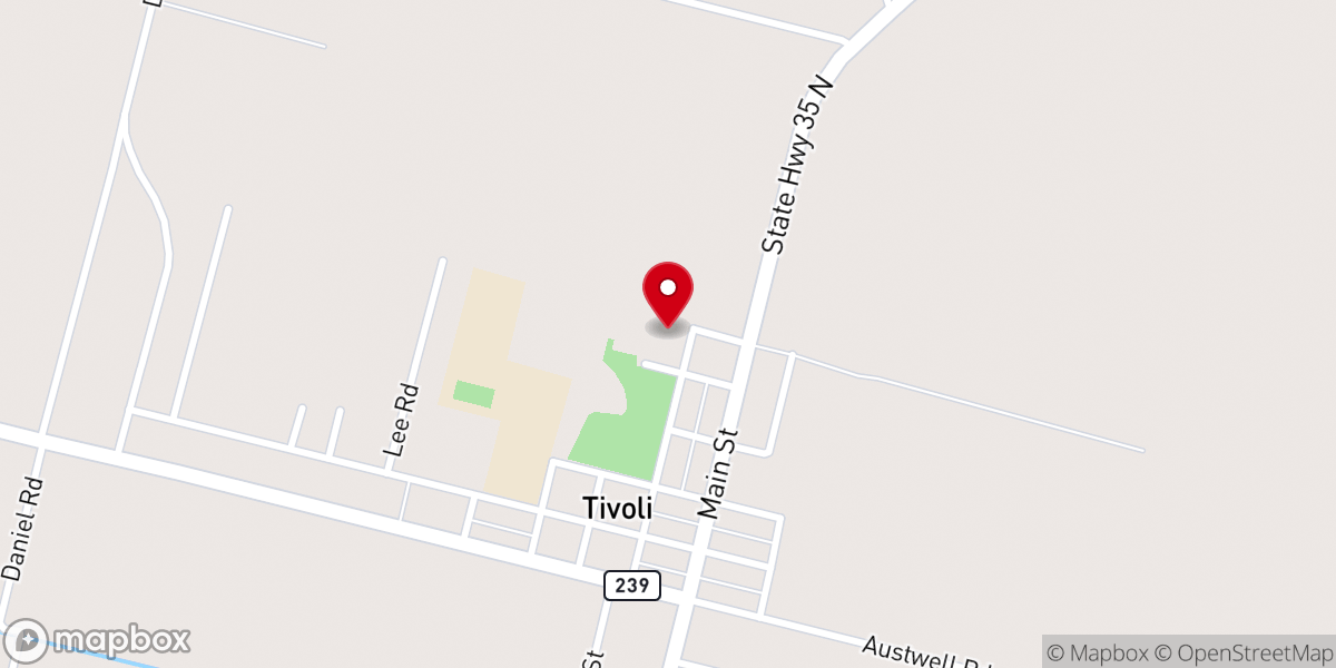 Map showing location of Our Lady of Guadalupe Catholic Church