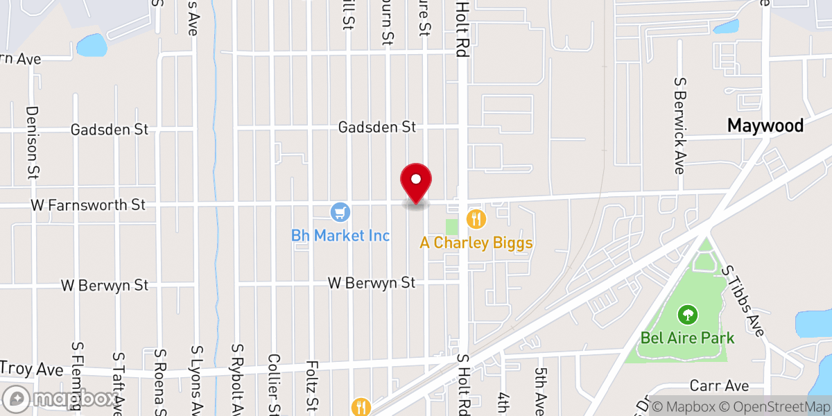 Map showing location of The Upper Room of Indianapolis