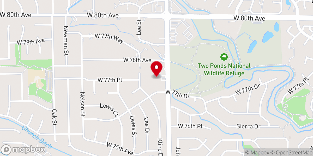 Map showing location of Korean Presbyterian Church of Denver
