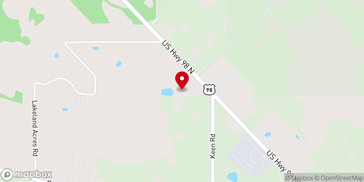 Map showing location of New Horizons Baptist Church