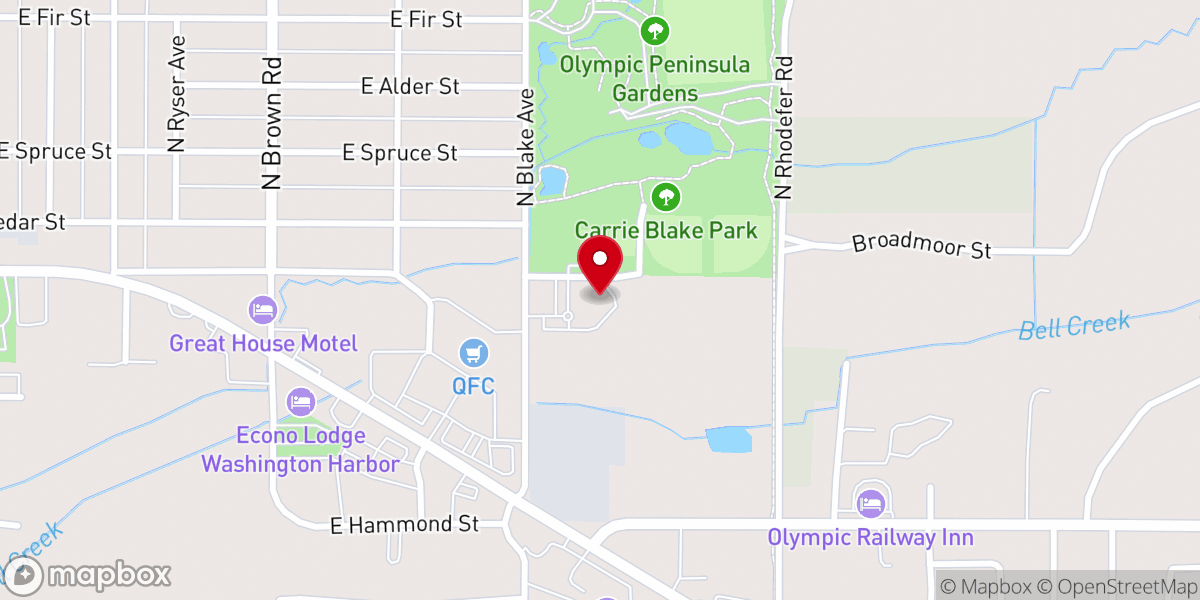 Map showing location of Trinity United Methodist Church