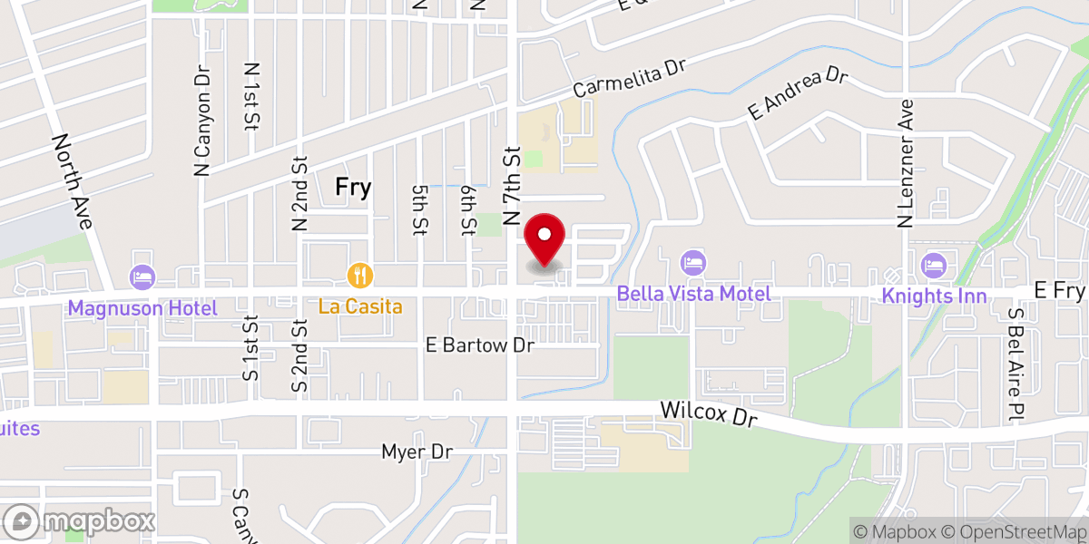 Map showing location of Anchor House Christian Ministries