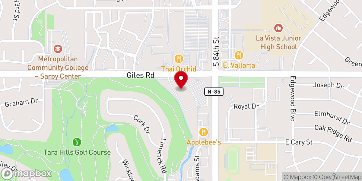 Map showing location of Southridge Church Assemblies of God