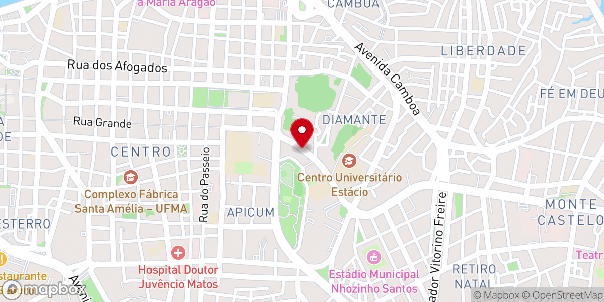 Map showing location of 1ª Igreja Presbiteriana Independente de São Luís