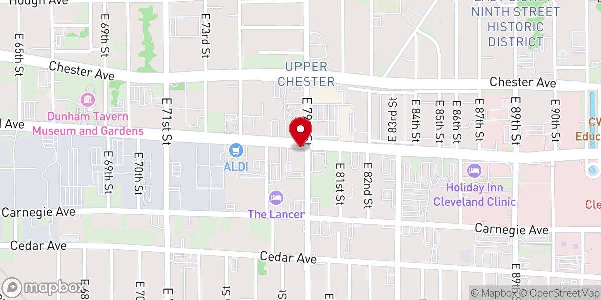 Map showing location of New Life At Calvary
