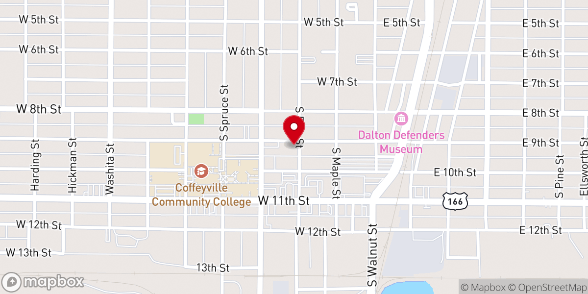 Map showing location of Pastor's Study
