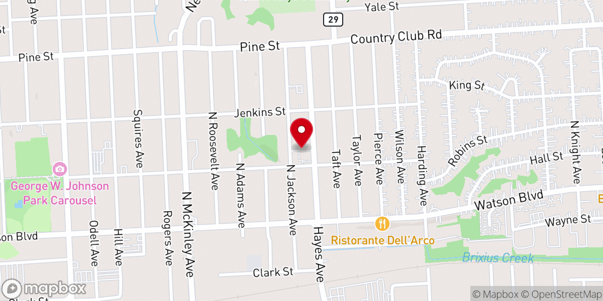 Map showing location of Saint Joseph Lithuanian Church