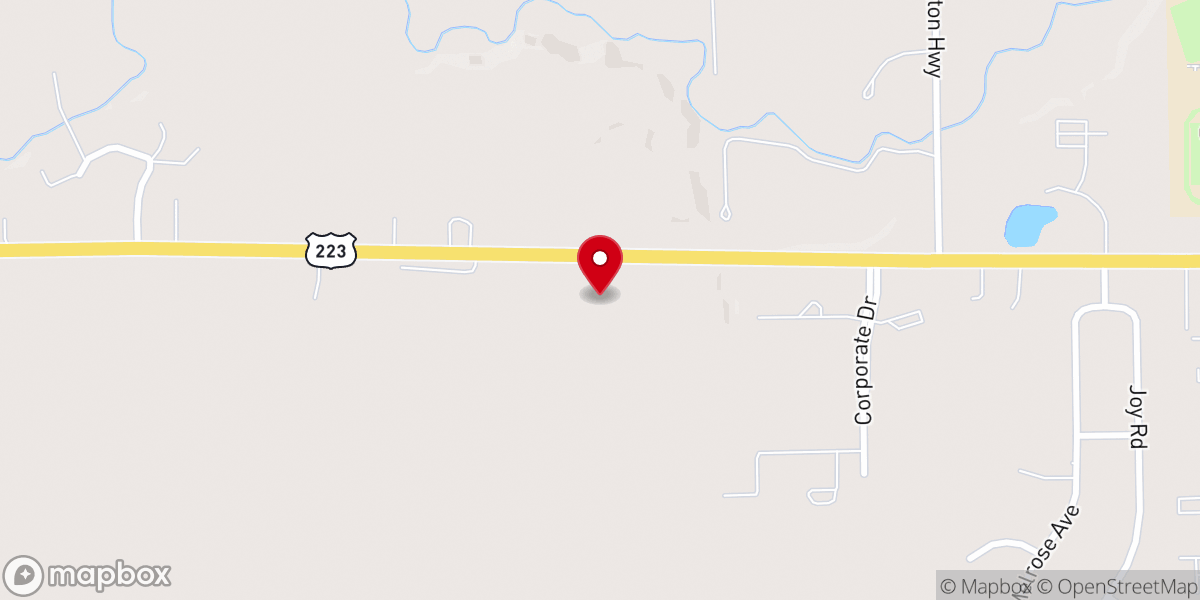 Map showing location of Hope Lutheran Church