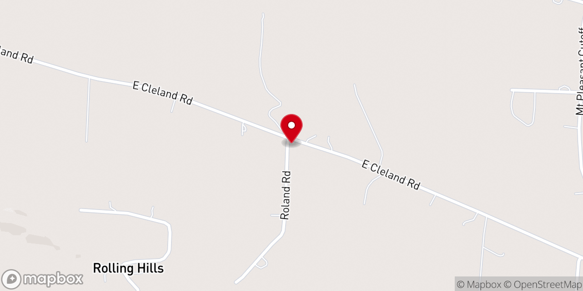 Map showing location of Cleland Road Church