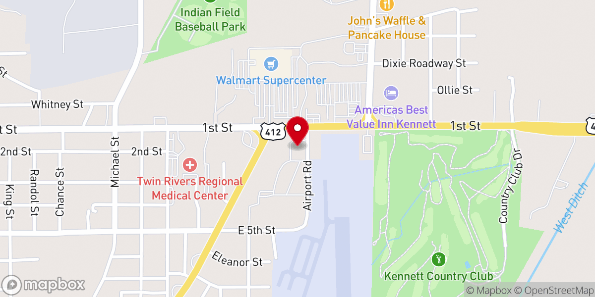 Map showing location of American Legion Post 66 Comm