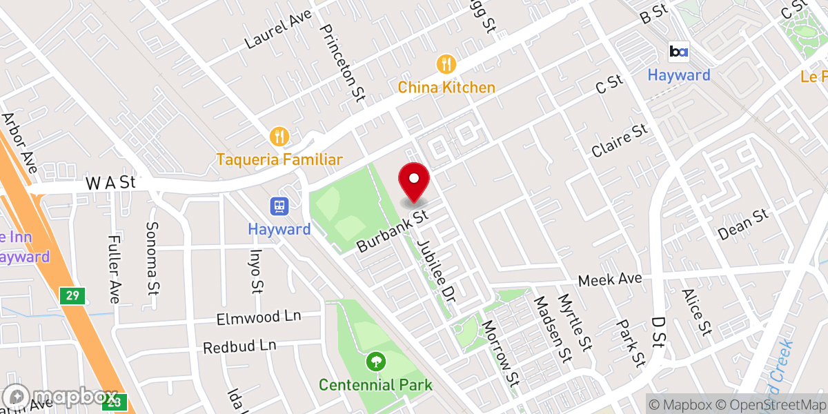 Map showing location of Inspire Church