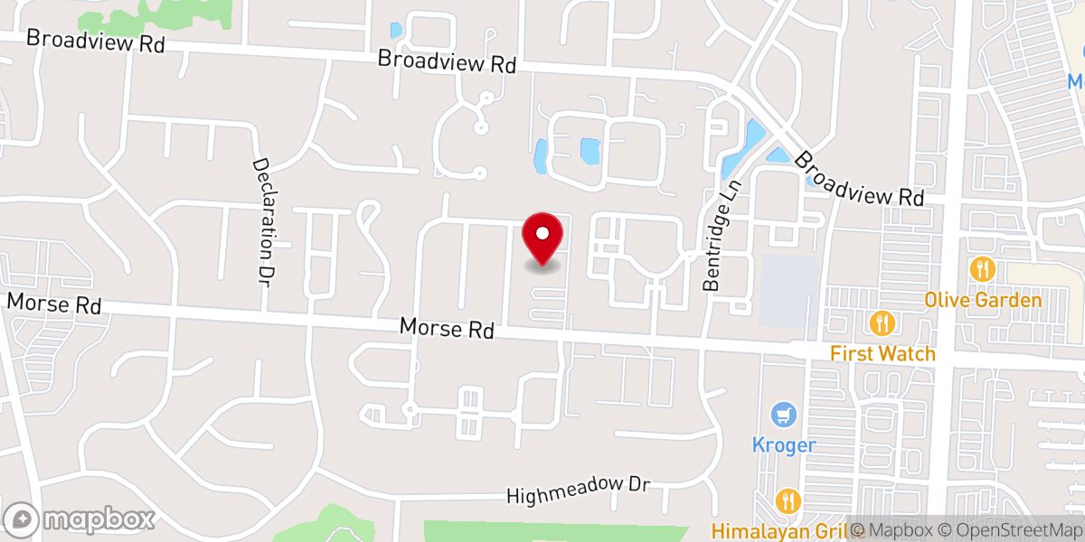 Map showing location of St Luke Lutheran Church