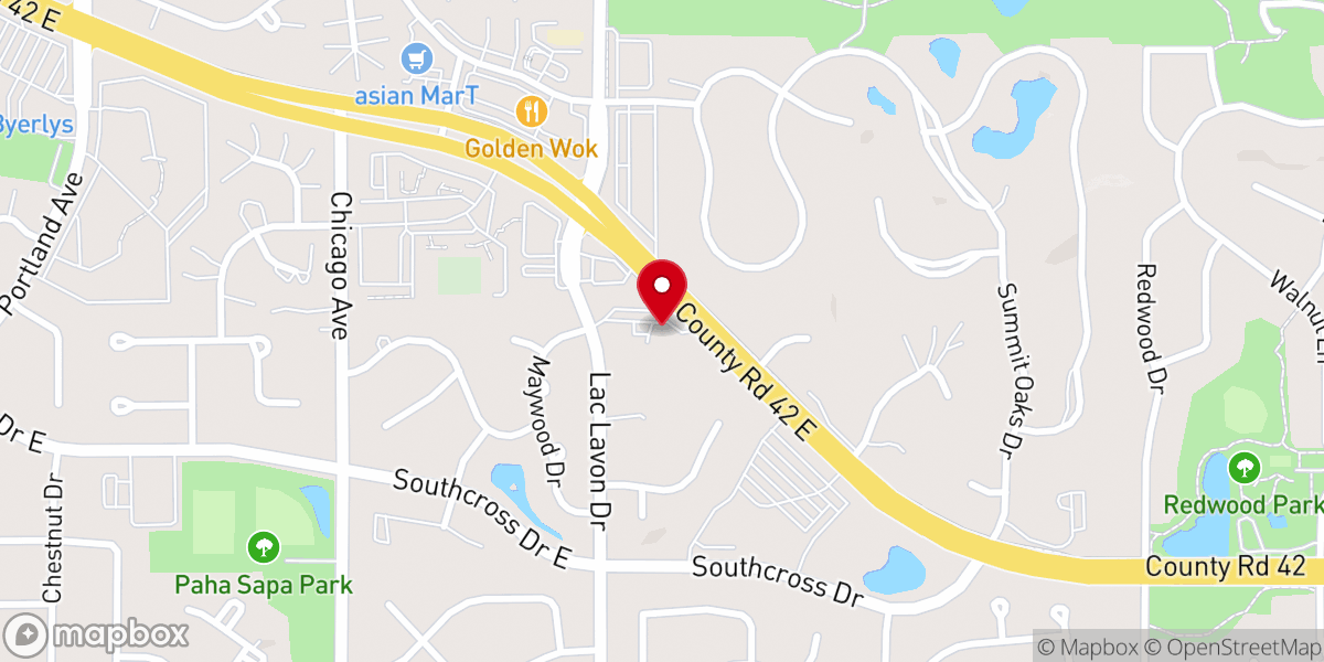 Map showing location of Stonebridge Church