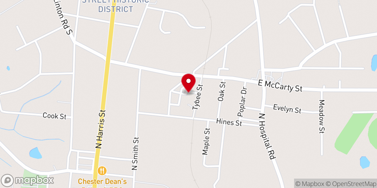 Map showing location of St Galilee Baptist Church