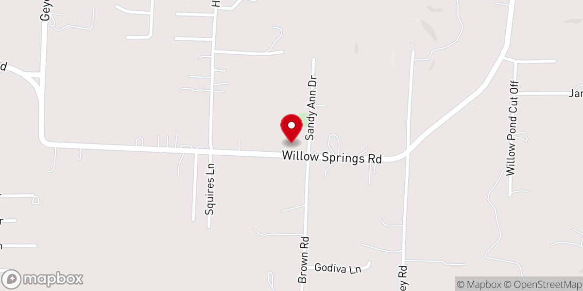 Map showing location of Dana Bradley Ministries