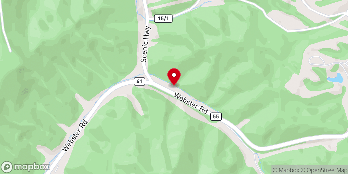 Map showing location of Calvin Church