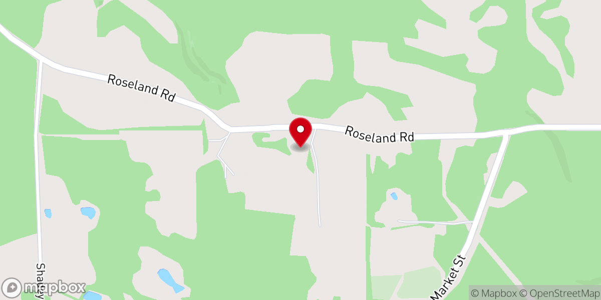 Map showing location of Roseland Christian Fellowship