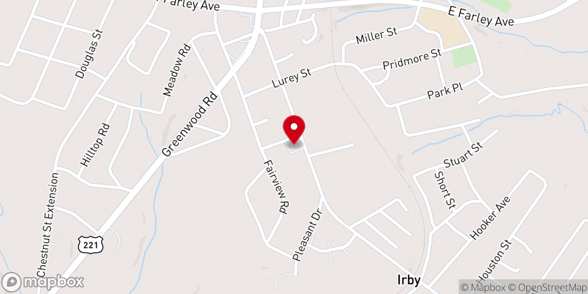 Map showing location of Evening Light Church of God
