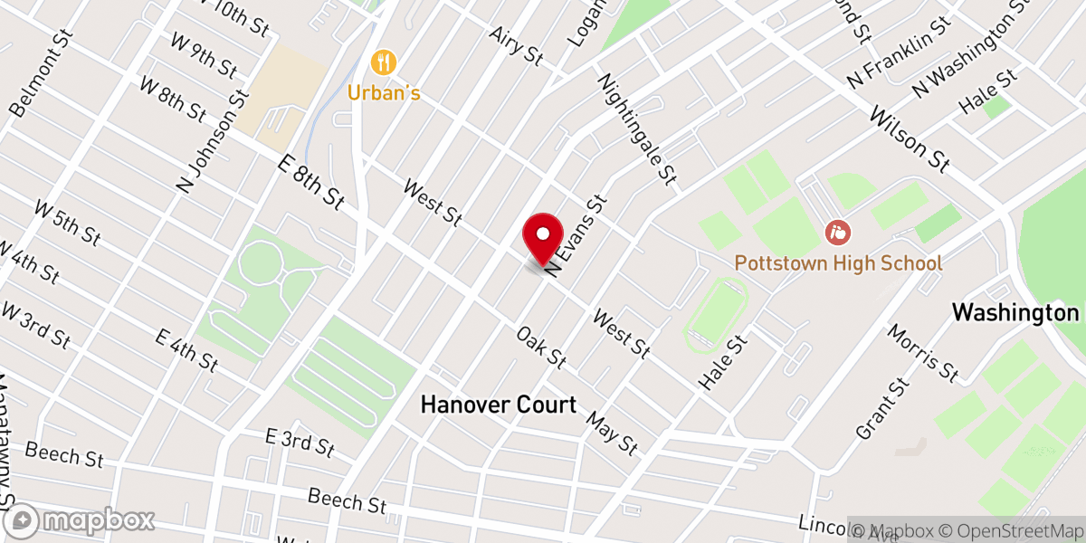 Map showing location of Salem United Methodist Church