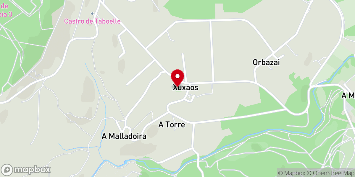 Map showing location of Iglesia de San Miguel de Orbazai