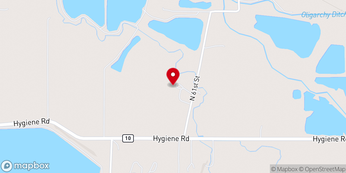 Map showing location of Shupe Homestead