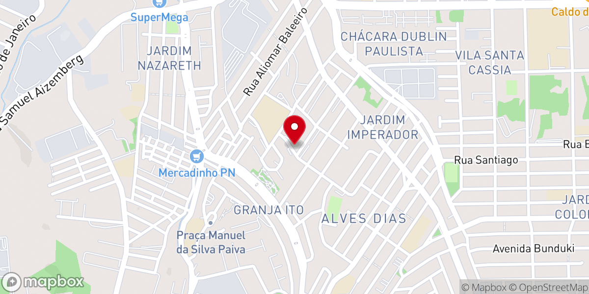 Map showing location of Igreja Pentecostal Aliança Com Deus
