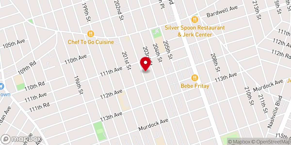 Map showing location of Church Ave Church of God
