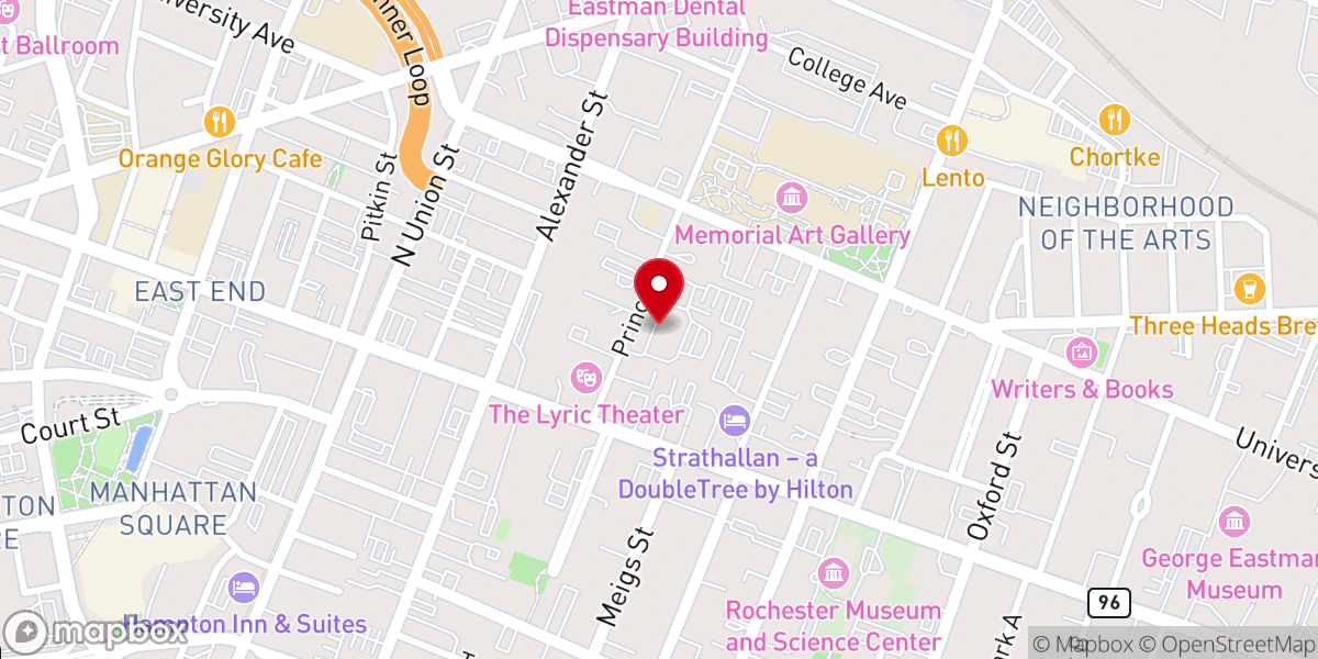 Map showing location of Chapel Hill