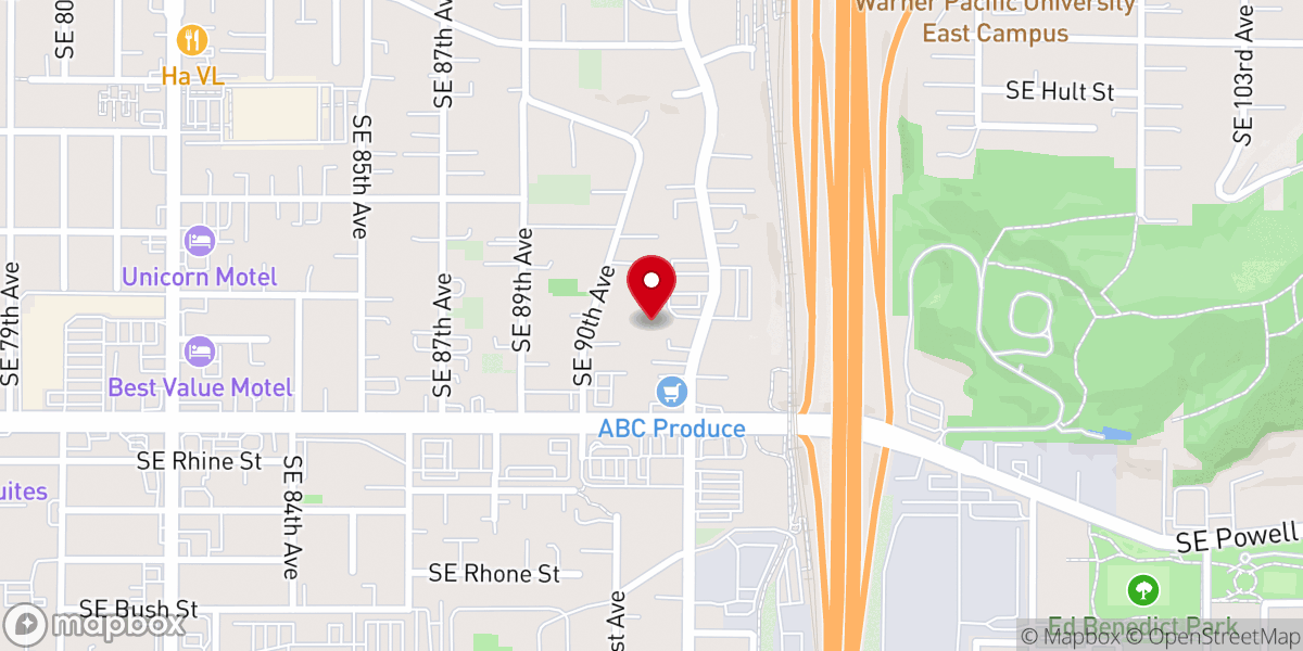 Map showing location of Serving Our Neighbors