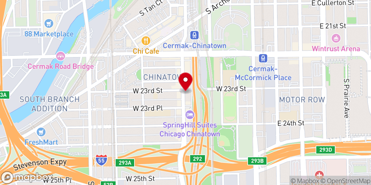 Map showing location of Chinese Christian Union Church