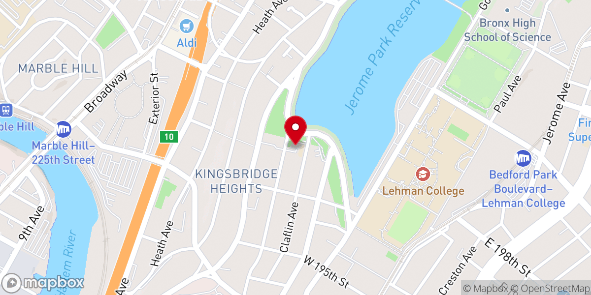 Map showing location of Our Lady of Angels Roman Catholic Church
