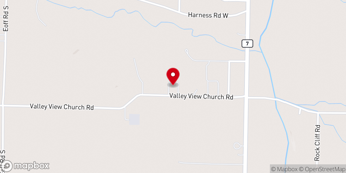 Map showing location of Christview Ministries Inc