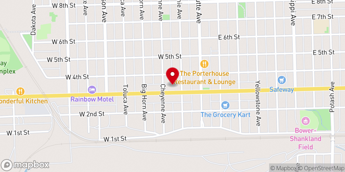 Map showing location of Panhandle Church of Christ