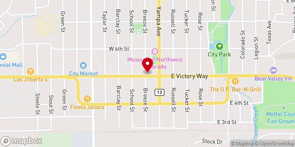 Map showing location of Inter-Faith Food Bank