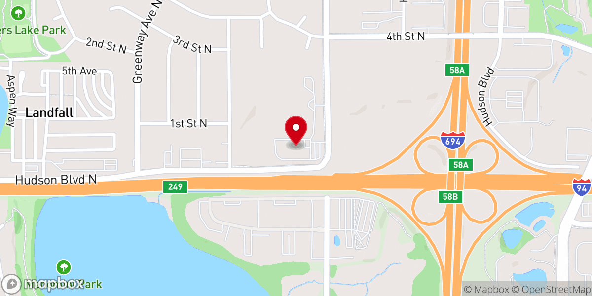 Map showing location of Life Church Twin Cities