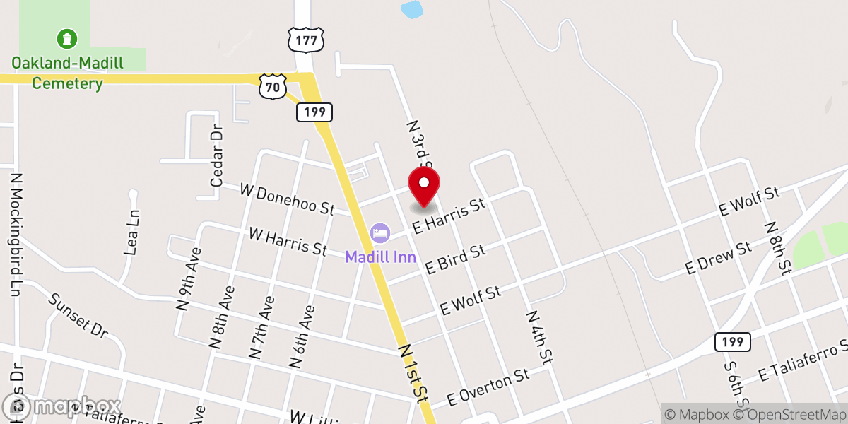 Map showing location of Family Christian Center Church